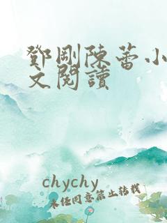 邓刚陈蕾小说全文阅读