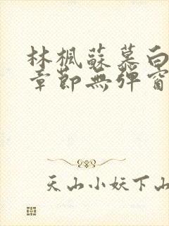 林枫苏慕白最新章节无弹窗免费阅读1306