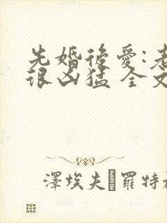 先婚后爱:老公很凶猛 全文免费阅读