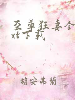 至尊狂妻全文txt下载