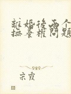 离婚后两个孩子抚养权问题