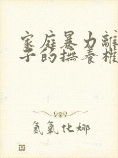 家庭暴力离婚孩子的抚养权问题