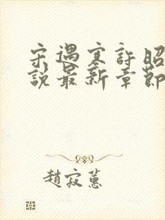 宋遇寒许昭宁小说最新章节免费阅读