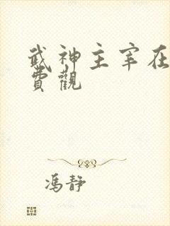 武神主宰在线免费观