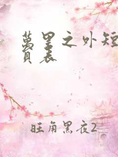 万里之外短剧演员表