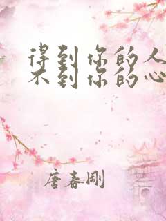 得到你的人却得不到你的心是什么歌