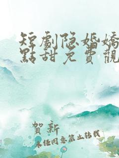 短剧隐婚娇妻有点甜免费观看全集