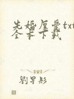 先婚厚爱txt全本下载
