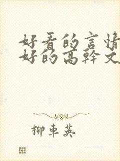 好看的言情文笔好的高干文