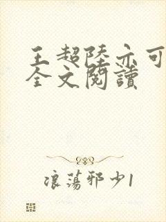王超陆亦可免费全文阅读