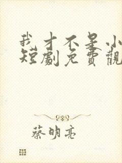 我才不是小可怜短剧免费观看全集