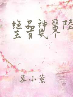 绝品神医陆逸女主有几个