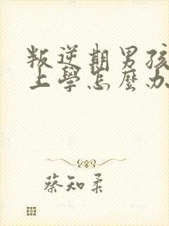 叛逆期男孩不愿上学怎么办