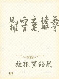 风雨之后无所谓拥有是哪首歌的歌词