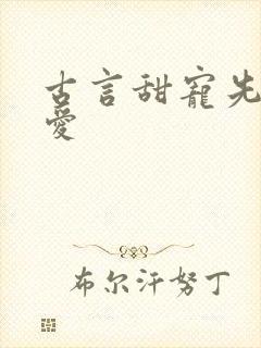 古言甜宠先婚后爱