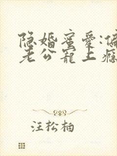 隐婚蜜爱:偏执老公宠上瘾完整txt下载