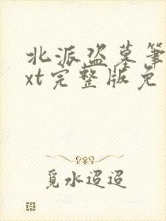 北派盗墓笔记txt完整版免费下载