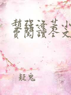 赵强洛芸小说免费阅读全文最新章节