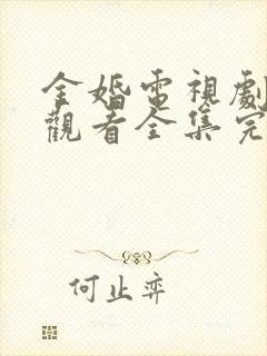 金婚电视剧免费观看全集完整版高清