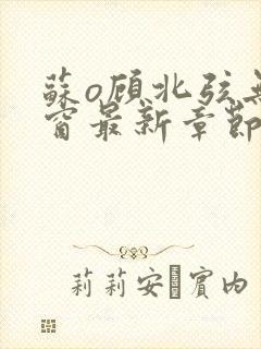 苏o顾北弦无弹窗最新章节