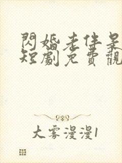 闪婚老伴是豪门短剧免费观看在线