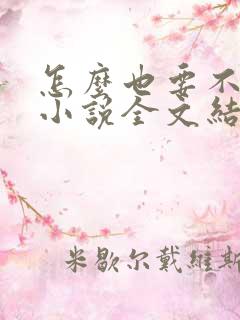 怎么也要不够她小说全文结局