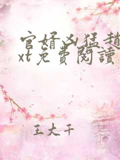 官婿凶猛赵阳txt免费阅读