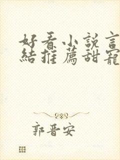 好看小说言情完结推荐甜宠文