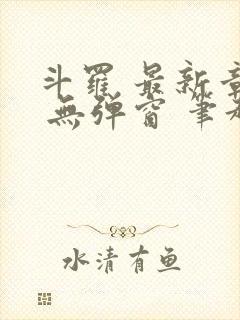 斗罗 最新章节 无弹窗 笔趣阁