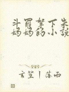 斗罗拿下朱竹清妈妈的小说