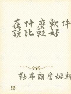 在什么软件写小说比较好