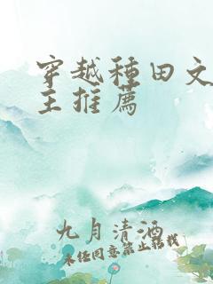 穿越种田文双男主推荐