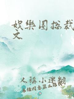 娱乐圈总裁甜宠文