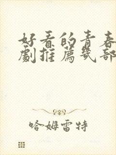 好看的青春电视剧推荐几部