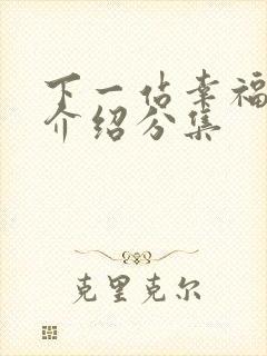 下一站幸福剧情介绍分集