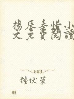 杨辰秦惜小说全文免费阅读无弹窗