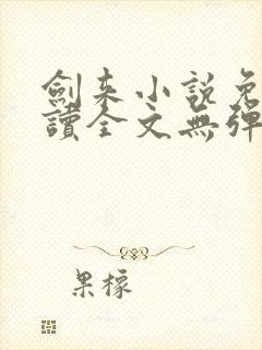 剑来小说免费阅读全文无弹窗最新章节