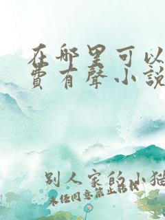 在哪里可以听免费有声小说