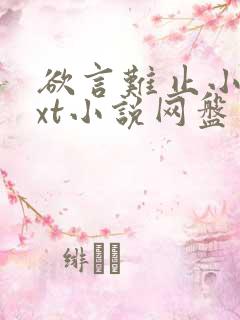 欲言难止小说txt小说网盘资源