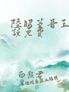 陆昭菱晋王的小说免费