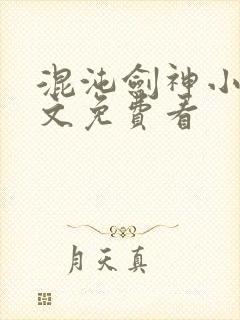 混沌剑神小说全文免费看