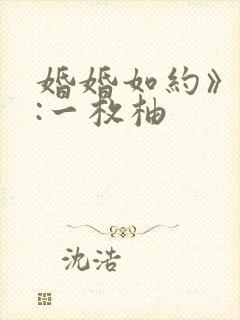 婚婚如约》作者:一枚柚