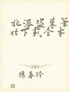 北派盗墓笔记txt下载全本免费