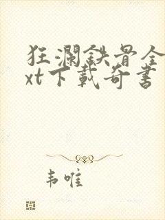 狂澜铁骨全本txt下载奇书网