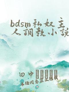 bdsm私奴主人调教小说