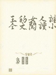 王的女人谁敢动全文阅读小说