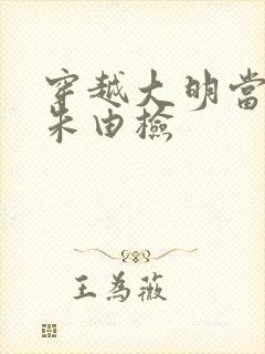 穿越大明当崇祯朱由检