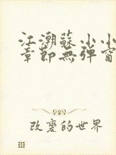 江潮苏小小最新章节无弹窗笔趣阁