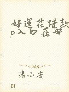 好运花借款app入口在哪