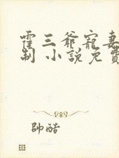 霍三爷宠妻请克制 小说免费阅读